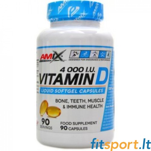 Amix Performance® D3 vitamīns 4000 I.U. 90. nodaļa 